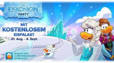 Club Penguin startet Die Eiskönigin-Party:  Anna, Elsa, Olaf und Co. – Jetzt kommen die coolsten Stars! +++Gewinnspiel+++